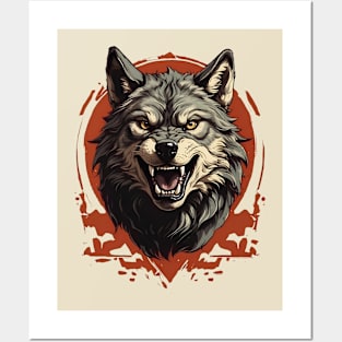 Roaring Wolf Art Posters and Art